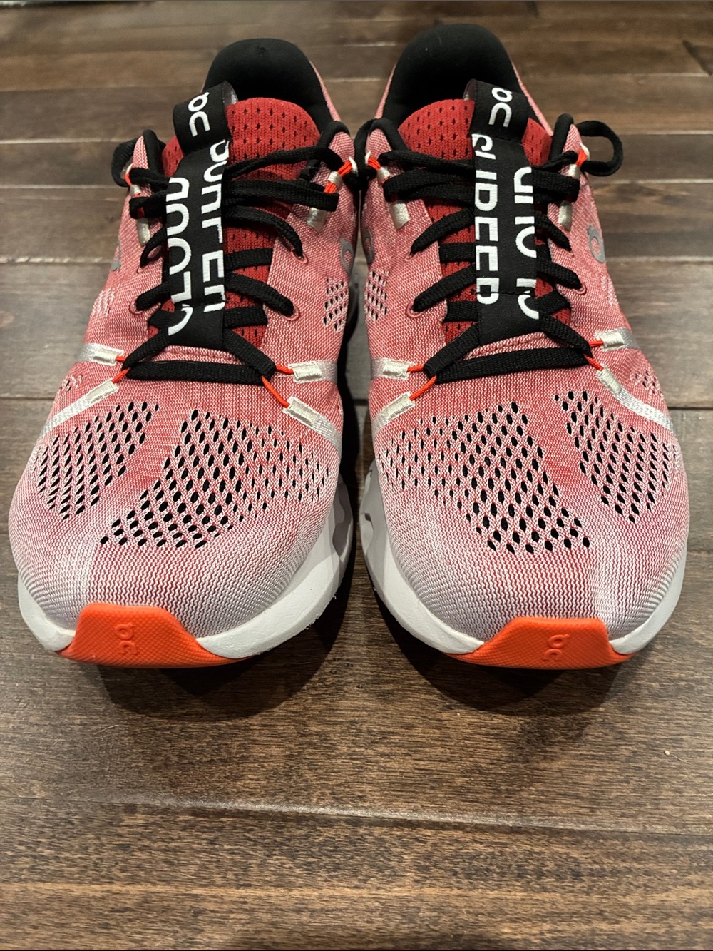 On Running Cloudflow Running Shoes - Coral and Orange Accents